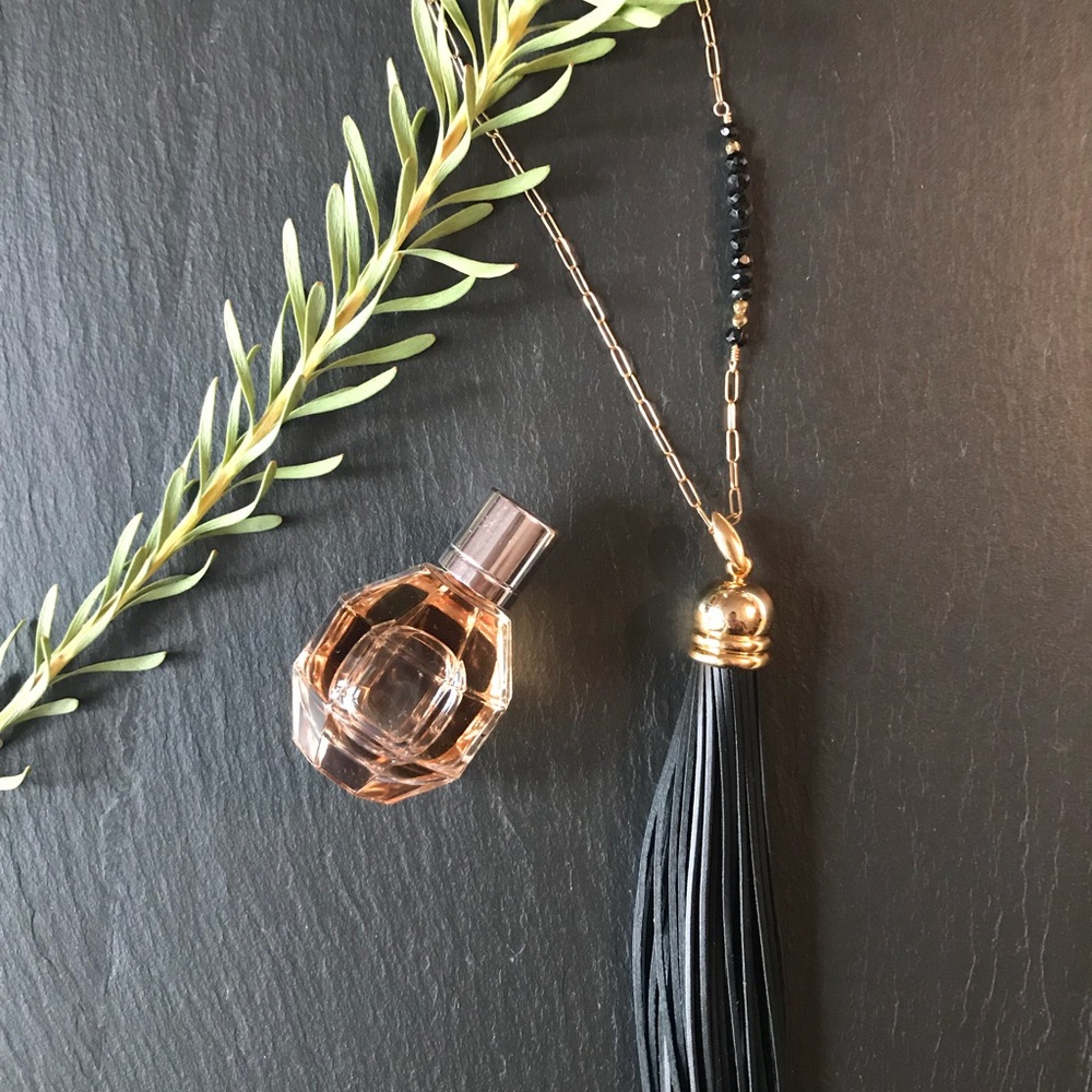 Leather Tassel Necklace